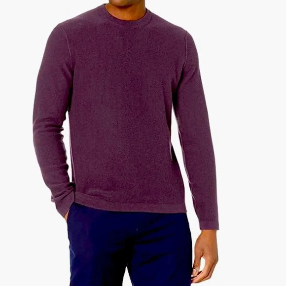 Vince Men's Boiled Cashmere Long Sleeve Crewneck Sweater office Size XL - Picture 1 of 11